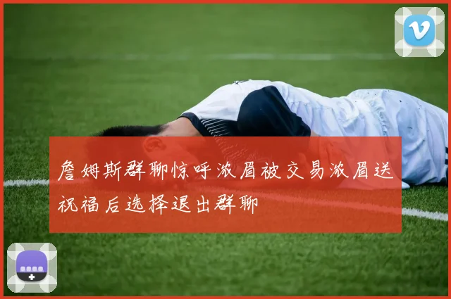 詹姆斯群聊惊呼浓眉被交易浓眉送祝福后选择退出群聊