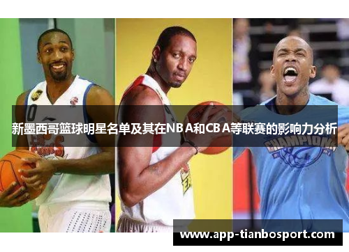 新墨西哥篮球明星名单及其在NBA和CBA等联赛的影响力分析